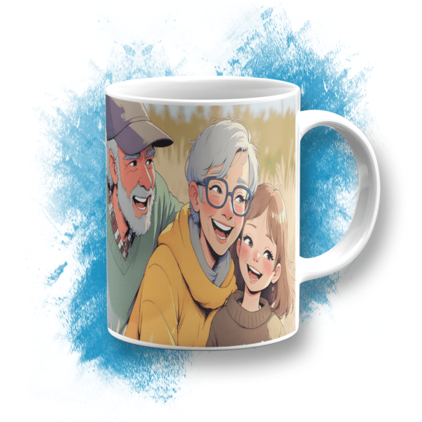 Tazza in ceramica festa dei nonni da personalizzare con la tua foto preferita!